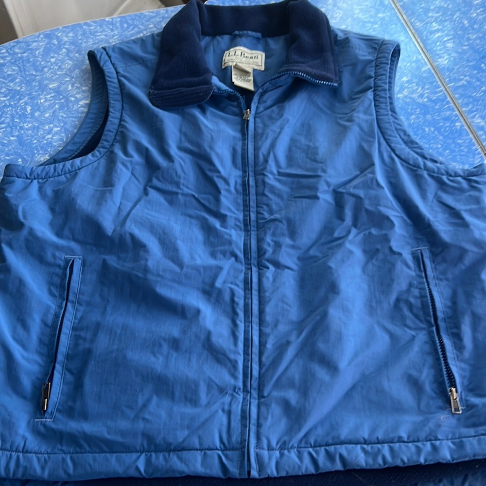LL Bean Vest. Blue